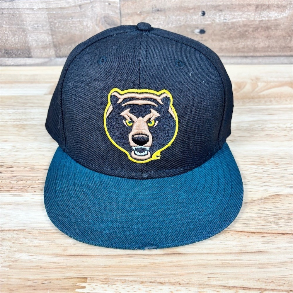 Baylor Bears New Era 59FIFTY‎ Fitted Cap Hat Black Teal Brim Size 7 3/8